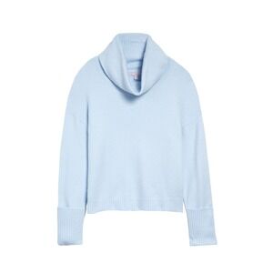 Chelsea28 Cowl Neck Sweater Light Blue XXS Oversized Fits Medium